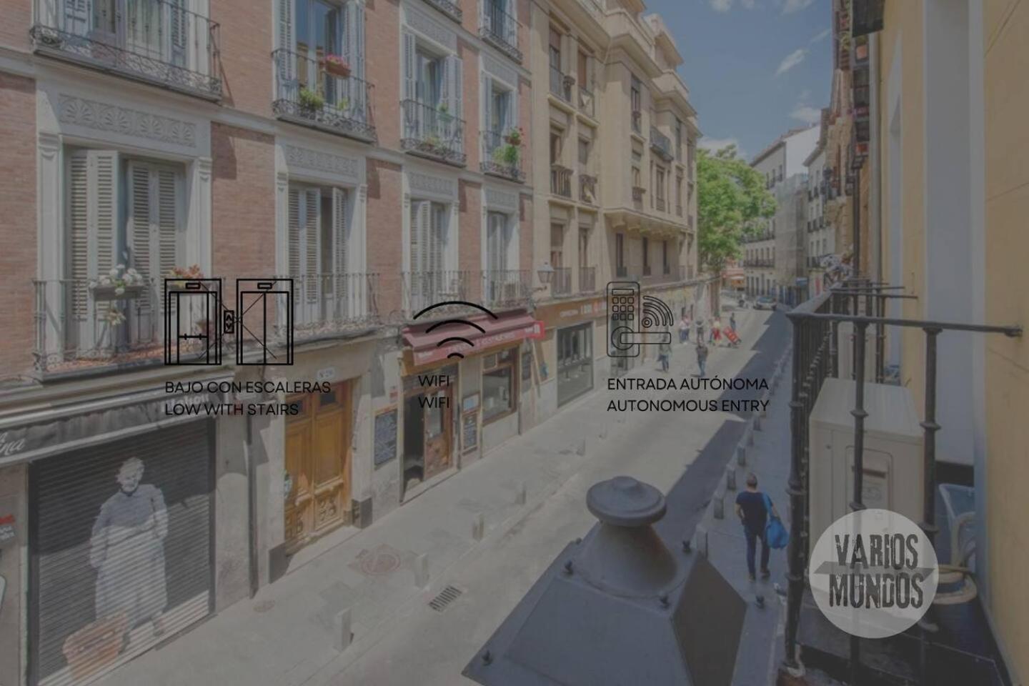 马德里Nuevo Apt De 7Pax Entre La Cava Alta Y La Cava Baja公寓 外观 照片